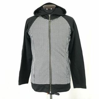 ASM/アトリエサブメン/ATELIER SAB MEN★ストレッチパーカー/ジップアップ【50/メンズL/黒×グレー/black×gray】Jacket/Jumper◆cBH524 #BUZZBERG(パーカー)