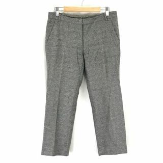 インコテックス/INCOTEX★裏地キュプラ/スラックスパンツ/クロップド丈【40/レディースL/股下59cm/グレー/gray】Pants/Trouser◆zBH578 #BUZZBERG(その他)