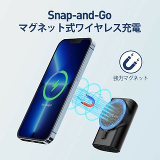 アップル(Apple)のiWALK 9000mAh モバイルバッテリー MagSafe対応 ワイヤレス(バッテリー/充電器)