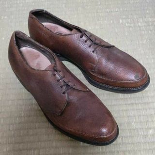 アレンエドモンズ(Allen Edmonds)の試着交換OK！60s-70sビンテージ☆アレンエドモンズ/Allen Edmonds Turf-Skos ★9.5C 26.5-27.0程度 茶★豚革/ボアハイド Uチップ レザーシューズ 希少品◆XA7 #BUZZBERG(ドレス/ビジネス)