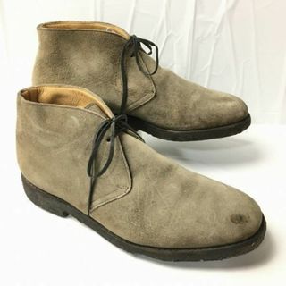 チャーチ(Church's)の試着交換OK！ビンテージ/Vintage ！4都市！CHURCH'S　チャーチ　スエードブーツ　size26.5-27.0〈ブラウン/茶/BROWN〉クレープソール　ビンテージ/Vintage/　管NO.WA8 #BUZZBERG(ブーツ)