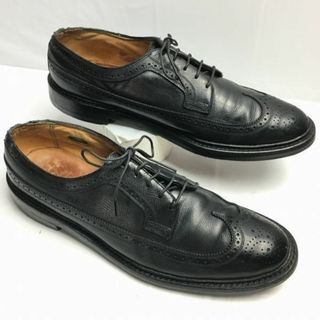 試着交換OK！1979年製？FRORSHEIM　フローシャイム【size10C　27.0-27.5】ケンムール　ロングウイングチップ　ビジネスシューズ〈黒/BLACK/ブラック〉/菅NO.WZB-188 #BUZZBERG(ドレス/ビジネス)