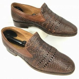 パラブーツ(Paraboot)の試着交換OK！Paraboot/パラブーツ　size26.0-26.5程度　春夏スリッポンシューズ モカシン/ローファー　ダークブラウン/茶/BROWN〉メンズ/loafer shoes〕菅NO.WZF-161 #BUZZBERG(スリッポン/モカシン)