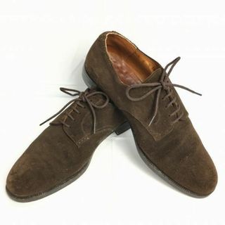 70s-80s?Vintage　YANKOヤンコ　スエードレザー　プレーントゥ　シューズ　ダークブラウン/茶/BROWN〉size6EE　24.5/メンズ/菅NO.WZD-125 #BUZZBERG(ドレス/ビジネス)