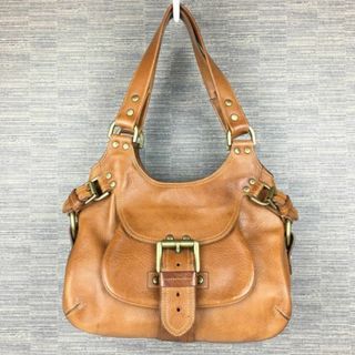 保存袋付き！MULBERRY/マルベリー　レザー　ハンドバッグ　ブラウン/茶/BROWN〉bag〕菅NO.YB23-11 #BUZZBERG(ハンドバッグ)