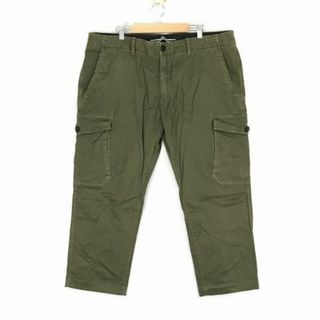 ストーンアイランド/STONE ISLAND★七分丈/カーゴパンツ【メンズW40/股下64cm/カーキ】ビッグサイズ/豊田貿易/正規代理店タグ◆BF928 #BUZZBERG