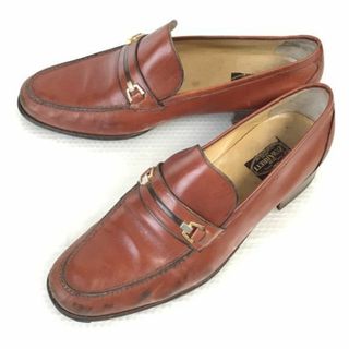 6万↑★BARRETT/バレット★本革/ビットモカシン/ローファー【8.5/26.5-27.0/茶/BROWN】スリッポン/ビジネス/ビンテージ/Vintage/dress shoes◆pA-163 #BUZZBERG(スリッポン/モカシン)