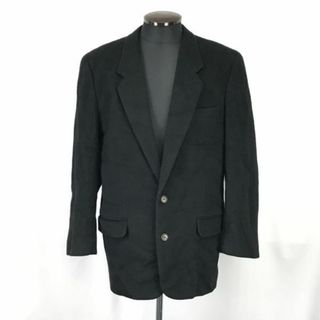 90sビンテージ/イタリア製★デジ/R＆L DESII★高級カシミヤウール/チェスターコート【Mens size -M/黒/black】Jackets/Jumpers◆XBH147 #BUZZBERG(チェスターコート)