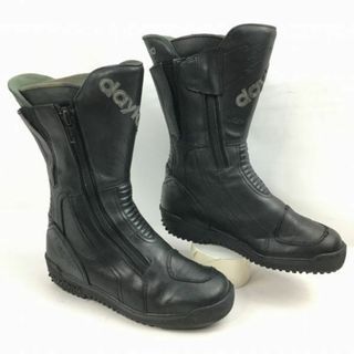 FRY Daytona/デイトナ　ドイツ製　バイクブーツ　ライディング　ツーリング　size38　23.5-24.0程度〈黒/BLACK/ブラック〉bike/　Boots/Shoes〕菅No.WT33 #BUZZBERG(ブーツ)