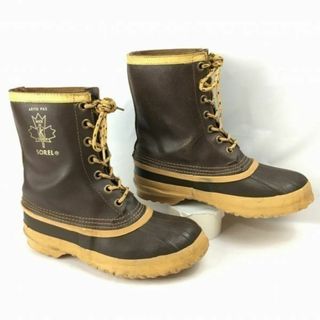 ソレル(SOREL)のSOREL/ソレル/カフマン　size7　25.0程度　ビンテージ/Vintage カナダ製　スノーブーツ　ライナー付き　ダークブラウン/茶/BROWN〉管No.WT25 #BUZZBERG(ブーツ)