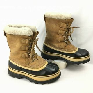 ソレル(SOREL)のSOREL/ソレル/カリブー　size23.5程度　高級スノーブーツ　ライナー付き〈ブラウン/茶/BROWN〉　Boots/Shoes〕菅No.WT24 #BUZZBERG(ブーツ)