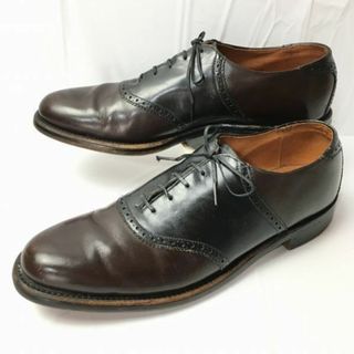 70s-80s/Vintage★THE WORTHMORE SHOE【サイズ10.5B　27.0-27.5】USA サドルシューズ　ビジネスシューズ　黒×こげ茶　管NO.WZF-11 #BUZZBERG(ドレス/ビジネス)