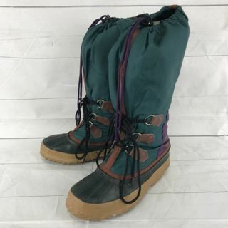 ソレル(SOREL)のカナダ製★SOREL/ソレル★スノーブーツ【23.0/緑×紫】インナー付/ナイロン◆G-05 #BUZZBERG(ブーツ)