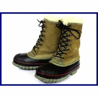 ソレル(SOREL)の80s-90sビンテージ/USA製★ラクロスLaCrosse【7/23.5-24.5/茶】インナー付♪本革スノーブーツ◆X2@C63 #BUZZBERG(ブーツ)