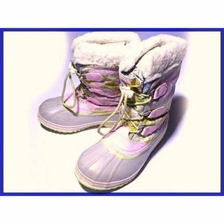 ソレル(SOREL)のSOREL/ソレル【23.0cm/ピンク/ボタニカル柄】インナー付き/高級スノーブーツ◆6H35 #BUZZBERG(ブーツ)