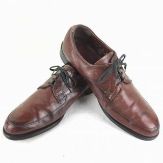 80s-90s/Vintage/ビンテージ★ナンブッシュ/NUNNBUSH【9D/26.5　茶】ハンドメイド/グッドイヤー製法　Uチップ ビジネスシューズ　管NO.ZB-26 #BUZZBERG(ドレス/ビジネス)