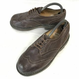 ポーランド製/ビンテージ/Vintage★JOHN FLUEVOG/ジョンフルーボグ★本革/グッドイヤー製法/ウイングチップ【8/26.5茶/BROWN】dress shoes◆pC-97 #BUZZBERG(ドレス/ビジネス)