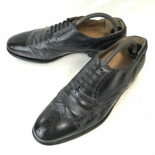 ダックス/DAKS★本革/グッドイヤー製法/フルブローグ/ウイングチップ【27.5/黒/BLACK】内羽根式/ビジネス/dress shoes◆pD-120 #BUZZBERG(ドレス/ビジネス)