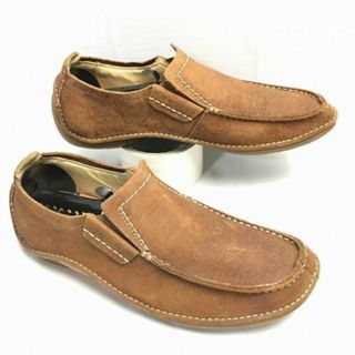 Clarks　クラークス　スリッポンシューズ　茶　サイズ6G　管NO.ZF-99 #BUZZBERG(ドレス/ビジネス)