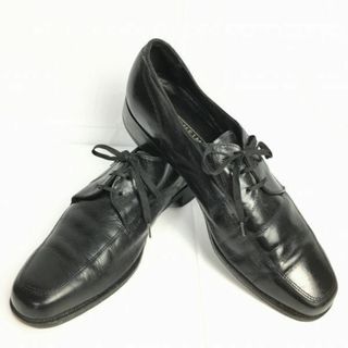 1985年製？80s/Vintage/ビンテージ　florsheim　フローシャイム【サイズ9.5D　27.0】　Uチップ　ビジネスシューズ〈黒/BLACK/ブラック〉　管NO.ZD-101 #BUZZBERG(ドレス/ビジネス)