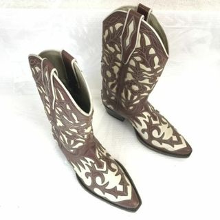 スペイン製★SENDRA/センドラ★本革/グッドイヤー製法/ペコスブーツ【UK4/22.5-23.0/茶/brown】ウエスタン◇bWB82-10 #BUZZBERG(ブーツ)