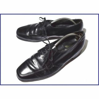 70s-80s?ビンテージ/カナダ製★FLORSHEIM/フローシャイム★3アイレット/本革Uチップ/グッドイヤー製法【12C/28.5-29.5/黒】◆10C50 #BUZZBERG(ドレス/ビジネス)