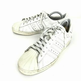 アディダス(adidas)のadidas★スーパースター/本革/レザースニーカー【size -24.5/白】シェルトゥー/3ストライプス/アディダス◆B-51 #BUZZBERG(スニーカー)