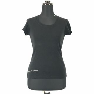 アルマーニジーンズ(ARMANI JEANS)のARMANI JEANS★半袖Tシャツ/カットソー【Women's size-M/38/黒/Black】ジョルジオアルマーニジャパン正規代理店タグ/Tops/Shirts◆BH40 #BUZZBERG(Tシャツ(半袖/袖なし))