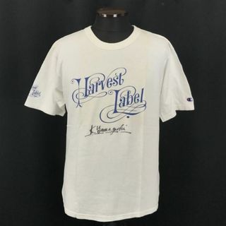 レア★HARVEST LABEL Koichi Yamaguchi × Champion★半袖Tシャツ【Mens size -M/白/White】Vintage/Tops/Shirts◆BG932 #BUZZBERG(Tシャツ/カットソー(半袖/袖なし))