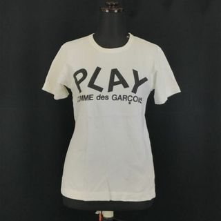 Made in Japan★PLAY COMME des GARCONS★半袖Tシャツ【Women's size-M/白/White】縫製責任者印付き正規品/Tops/T Shirts◆BG906 #BUZZBERG(Tシャツ(半袖/袖なし))