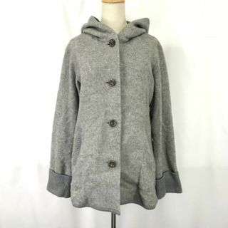 SCAPA/スキャパ★フード付きコート【レディース40/L程度/gray/グレー】ルック製/ブルゾン/アウター/Coat/Jacket/Jumper◆zBH669 #BUZZBERG(ブルゾン)