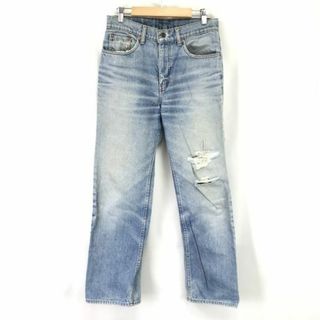 リーバイス/Levi’s★80s? フィリピン製/505-0217/ボタン裏刻印359/クラッシュデニムパンツ【メンズW30?/股下73cm】Trouser◆zBH616-b #BUZZBERG(デニム/ジーンズ)