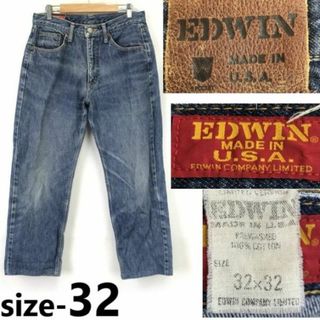 希少/アメリカ/USA製★エドウィン/EDWIN USA★50288-12/デニムパンツ【W32/股下67cm】JEANS/Pants/Trouser/Vintage/80s-90s?◆cBH666-i #BUZZBERG(デニム/ジーンズ)