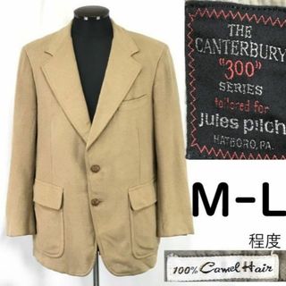 Canterbury 300 Series/jules pilch★起毛ウール/テーラード/ブレザージャケット/秋冬【メンズM-L程度/総裏/キャメル】Jumper◆cBH698 ＃BUZZBERG(テーラードジャケット)