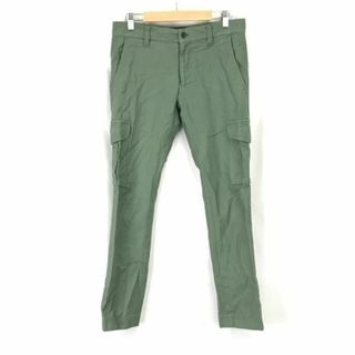 日本製★エディフィス/EDIFICE★スキニーカーゴパンツ【42/メンズS/股下73cm/カーキ/オリーブ】Pants/Trouser◆cBH678 ＃BUZZBERG(その他)