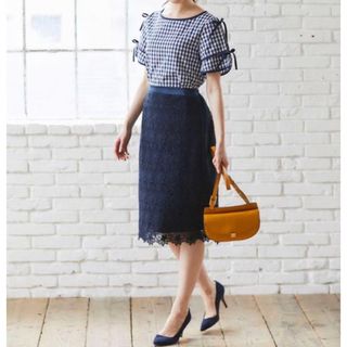 トッコクローゼット(TOCCO closet)のトッコクローゼット　レーススカート　タイトスカート(ひざ丈スカート)