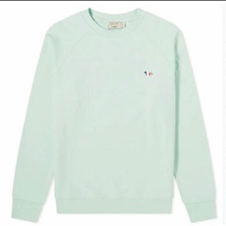 メゾンキツネ(MAISON KITSUNE')のメゾンキツネ　スウェット　トレーナー　S ミントグリーン(トレーナー/スウェット)