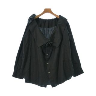 COMME des GARCONS コムデギャルソン カジュアルシャツ XS 黒 【古着】【中古】