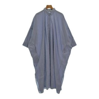 ズッカ(ZUCCa)のZUCCa ズッカ シャツワンピース M 紺x白(ストライプ) 【古着】【中古】(その他)