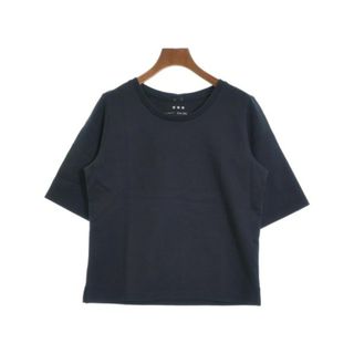 スリードッツ(three dots)のthree dots スリードッツ Tシャツ・カットソー M 紺 【古着】【中古】(カットソー(半袖/袖なし))