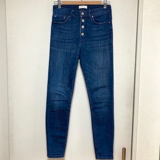 ザラ(ZARA)のZARA ザラ プレミアムデニム スキニージーンズ　インディゴ 38 M(デニム/ジーンズ)