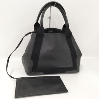 バレンシアガ(Balenciaga)のBALENCIAGA ネイビー カバス トートバッグ レザー ブラック(トートバッグ)