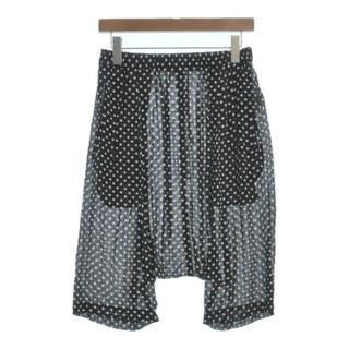 コムデギャルソン(COMME des GARCONS)のCOMME des GARCONS クロップドパンツ S 黒x白(ドット) 【古着】【中古】(クロップドパンツ)