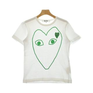 PLAY COMME des GARCONS Tシャツ・カットソー M 白 【古着】【中古】(カットソー(半袖/袖なし))