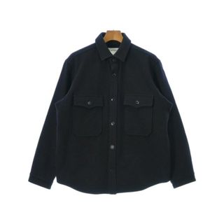 YAECA LIKE WEAR カジュアルシャツ 38(M位) 紺 【古着】【中古】(シャツ)