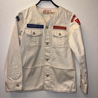 デニムダンガリー(DENIM DUNGAREE)の新品タグ付きデニム＆ダンガリーワッペン付きジャケット140(ジャケット/上着)