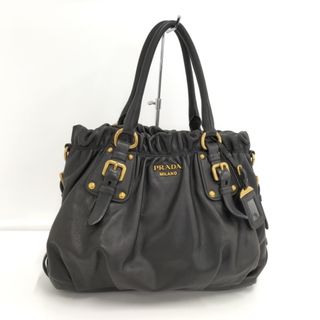 プラダ(PRADA)のPRADA ハンドバッグ レザー ブラック BR4259(ハンドバッグ)