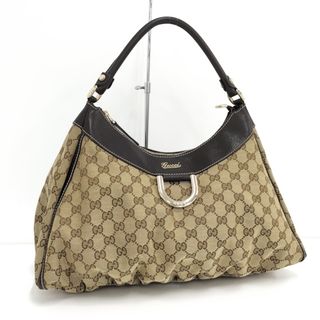 Gucci - GUCCI ショルダーバッグ アビー GGキャンバス レザー 139833