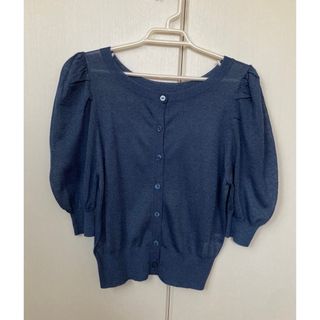 プロポーションボディドレッシング(PROPORTION BODY DRESSING)の♥プロポーション シアーラメ前後2way5分袖カーディガン トップス(カーディガン)