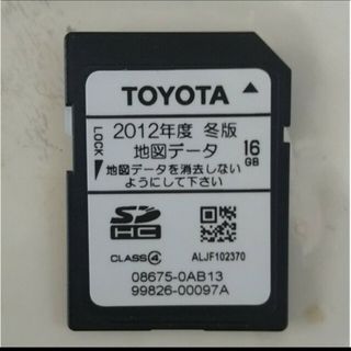 トヨタ純正ナビ NSZT-W62G用 2012年度 冬版 地図データ SDカード